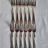 12 silver-plated dessert forks Guildar