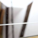 Vintage mirror engraved brass frame - 80x40cm