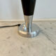 Vintage art deco lamp base, chromed metal and brass, France 1930