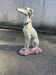Large Sitting Greyhound Statue in Concrete / Cement - Garden Decoration or