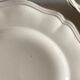 Set of 8 flat plates Ivory from Sarreguemines to godrons 24.5cm