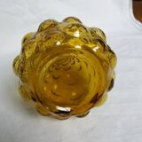Carafe Empoli Italy Genie bottle in amber glass