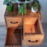 Wooden trade furniture with 4 drawers, 1960s