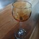 4 antique crystal stem glasses