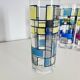 Set of 6 Vintage Hand-Painted Tall Glasses, USA 1950s-60s