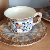 2 ceramic cups Quimper P Fouillen