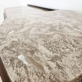 Art Deco sideboard in solid wood and marble