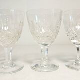 Three cut glasses from Lorraine's crystal factory