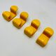 Yellow plastic hooks, design A. Rossari, Gedy edition.