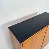 1960s Small Vintage Teak Cabinet with Metal Legs