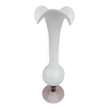 White pedestal vase