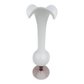 White pedestal vase
