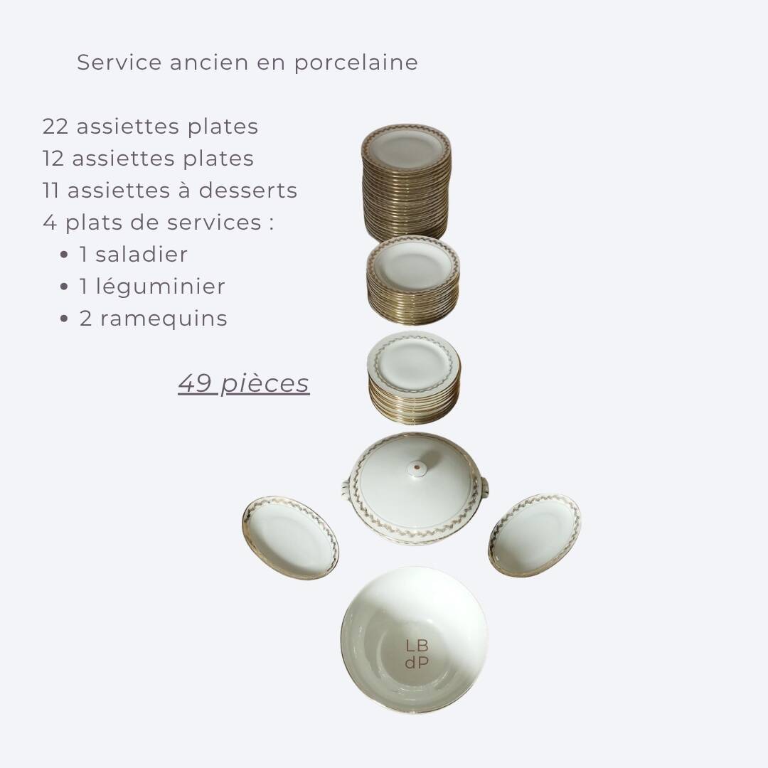C. Grégoire porcelain dinner service, Art Deco period