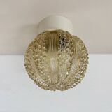 Vintage glass bubble ceiling lamp , 1970s