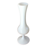 White opaline vase from the 50s and 60s