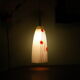 Art deco pendant lamp from the 70s, opaline, chrome metal