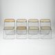 Set of 4 Plia chairs by Giancarlo Piretti for Castelli / Anonima Castelli, 1960s