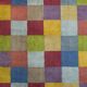 Damier coloré - Tapis tissé à la main