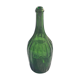 Bottle, green glass bottle green stopper and antique pewter