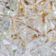 Superb chandelier, brass and crystal glass by Kinkeldey, Germany, 1970.