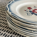 8 flat plates digoin sarreguemines