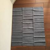 Old embroidered table napkin B N Grey