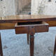 Table half-moon in solid walnut