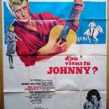 Original poster 1963 from where you come johnny model a 120x160 cm hallyday sylvie vartan