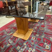 Grande table en rotin de Maurizio Mariani