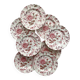 8 Johnson Brothers "Rose Chintz" earthenware dessert plates