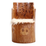 Swedish pine trunk chair from the 1960s