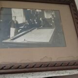 Old photograph of billiard players