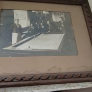 Photographie ancienne joueurs de billard