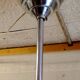 Suspension Art-déco globe opaline - mid. XXeme