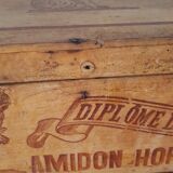 Advertising wooden box