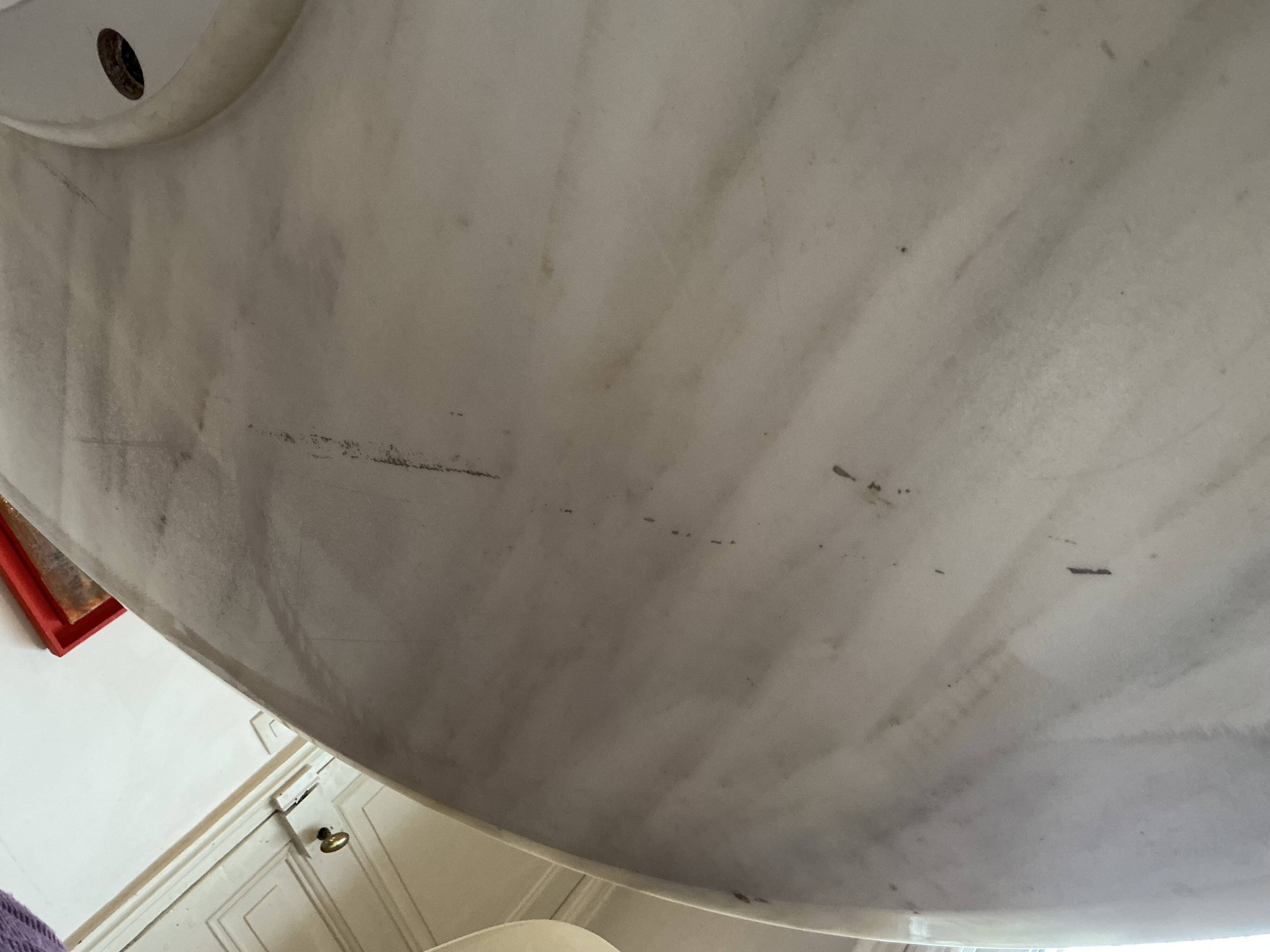 Saarinen table Knoll vintage 137 cm white marble