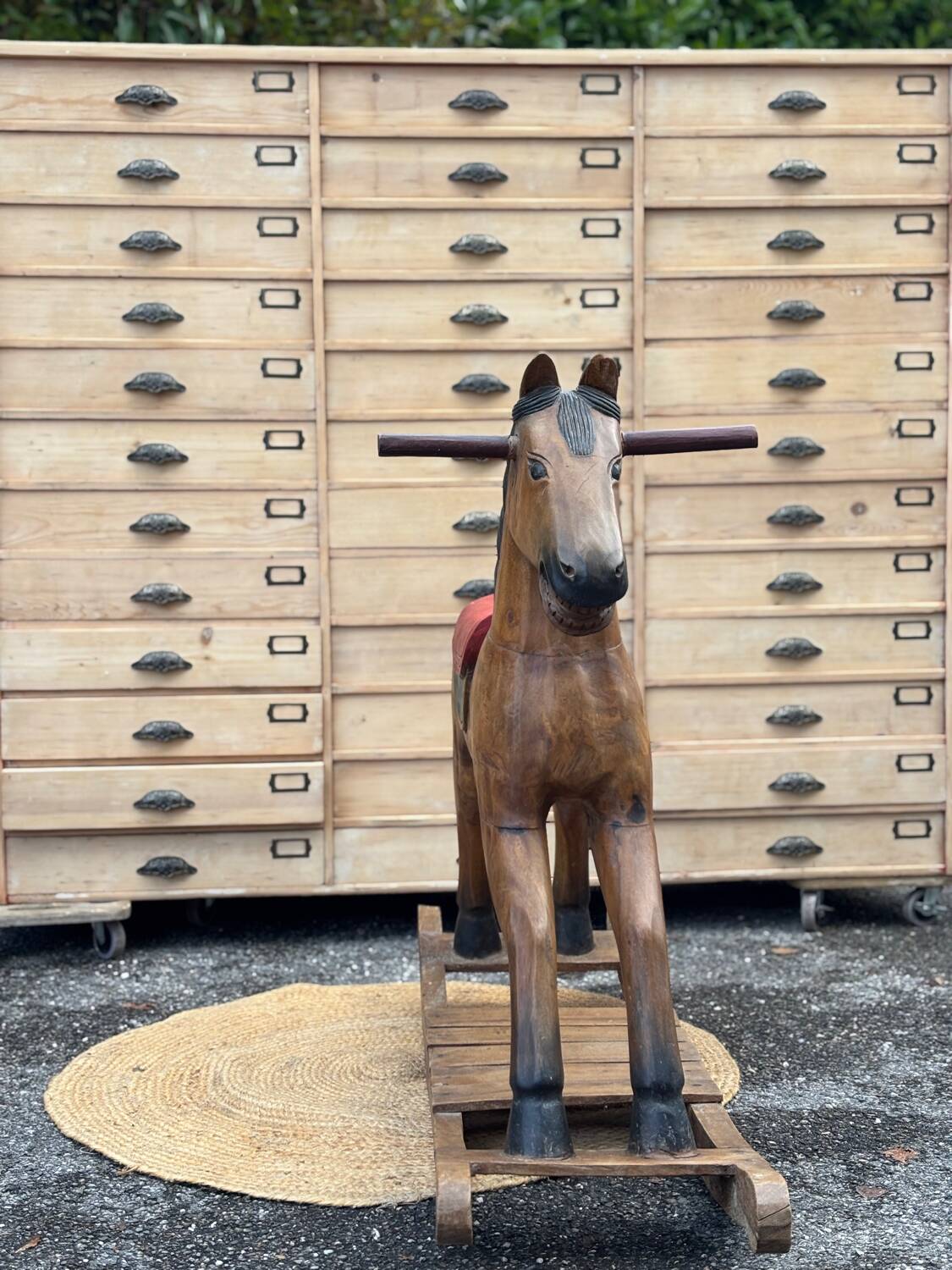 Antique rocking horse