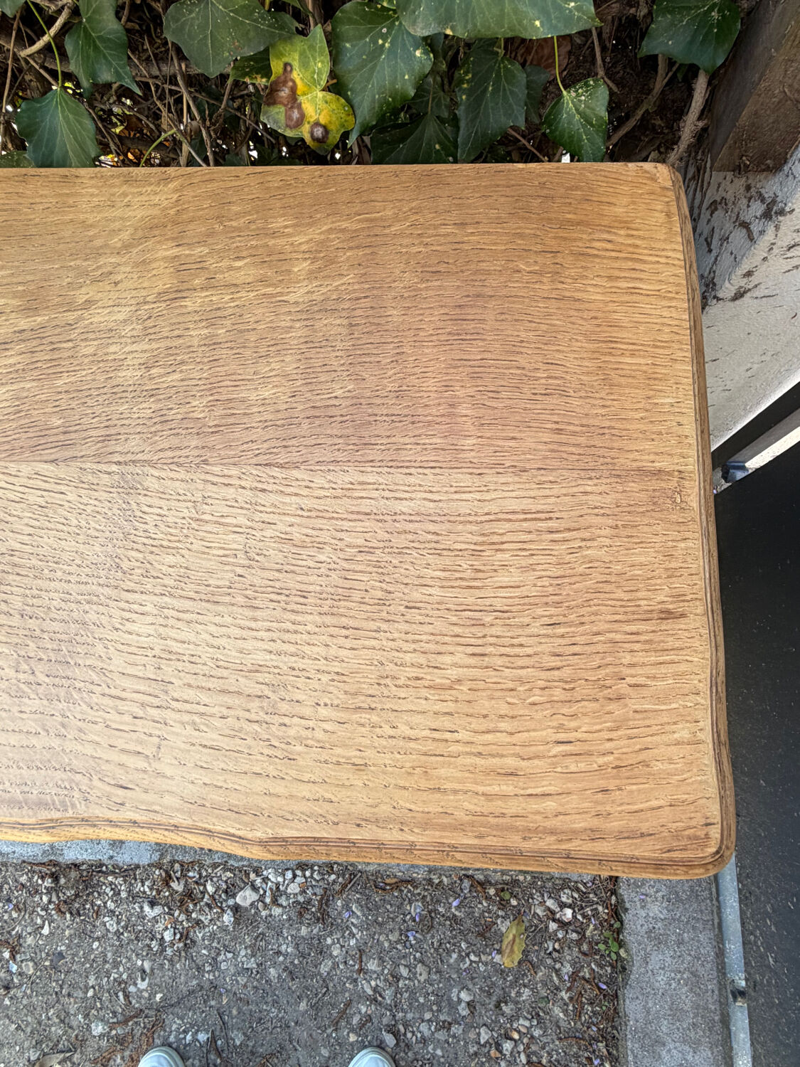 Vintage green oak chest of drawers from the 1960s.