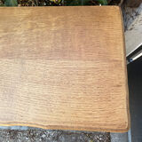 Vintage green oak chest of drawers from the 1960s.