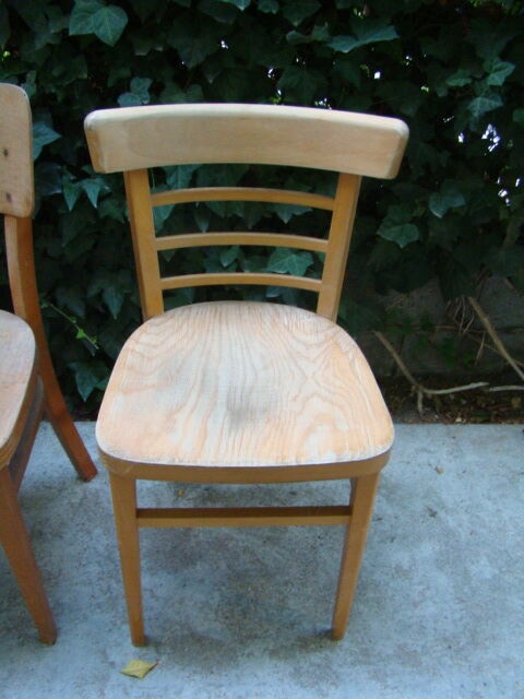 Lot of four old bistro chairs