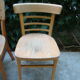 Lot of four old bistro chairs