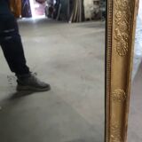 Mirror period gilded restoration in wood and stucco, 119x63 cm