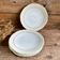 4 Limoges porcelain flat plates LEGRAND France
