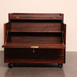 Cube bar in rio-rosewood  designed by Rolf Hesland  for Bruksbo Tegnekontor - Norway - 1960's