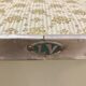 Tabouret de cirage vintage vert amande
