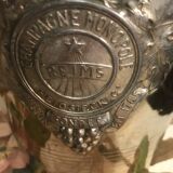 Silver metal champagne bucket