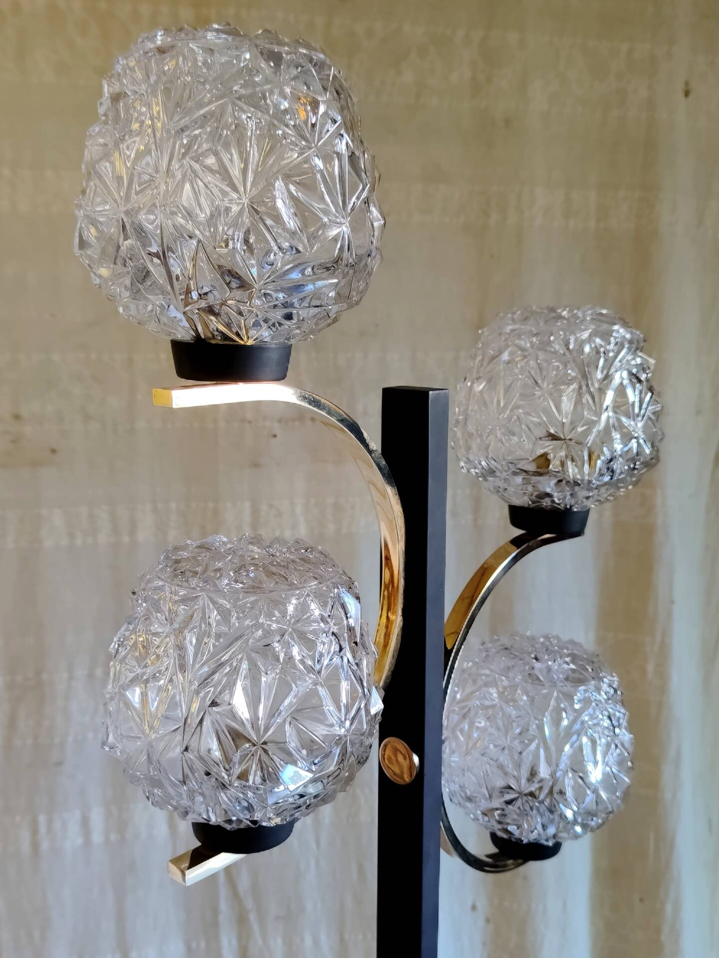 Lampadaire 4 feux style moderniste - années 50/60