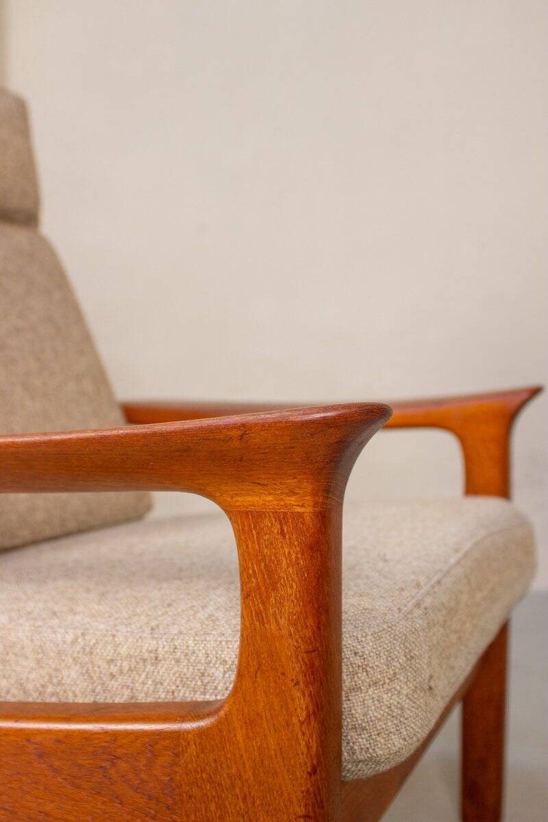 Mid-Century Teak Armchair by Juul Kristensen, Denmark, 1960s