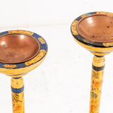 Pair of floor standing ashtrays