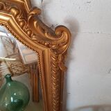 Former mirror gilded with pediment - 153 x 101 - Style Napoleon III